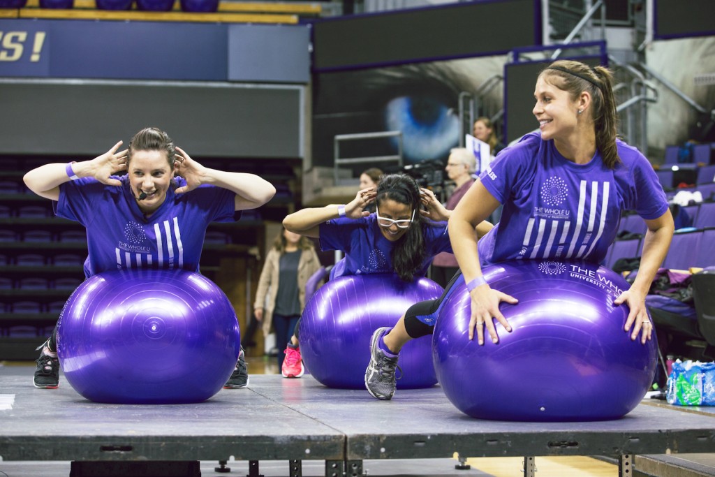 The World s Biggest Exercise Ball Class The Whole U