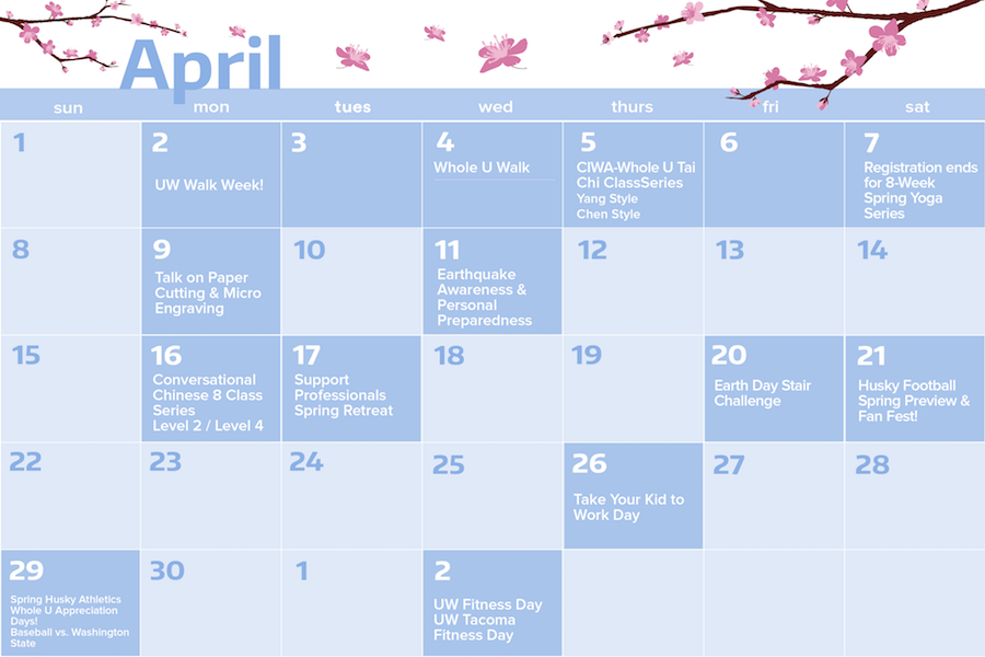 Spring into action with these April events The Whole U