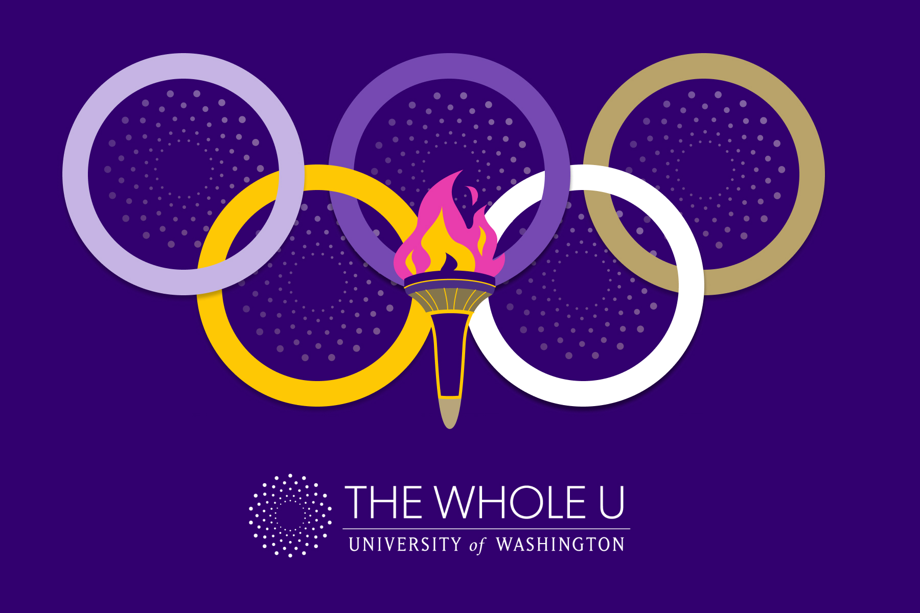 UW olympics themed logo